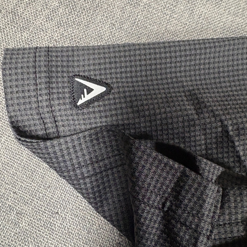 Antigua Polo Shirt Mens XXL Grey Charlotte FC Soccer Micro Check Short Sleeve - Picture 7 of 9
